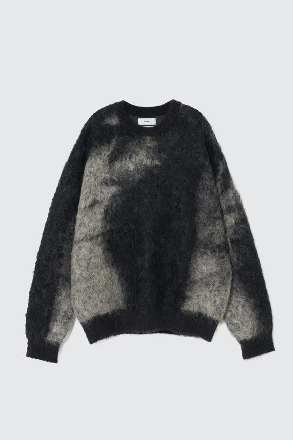 YOKE×Graphpaper Kid Mohair Abstract Jacquard Sweater