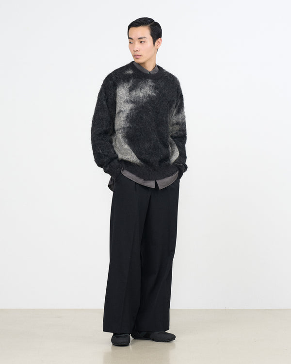 YOKE×Graphpaper Kid Mohair Abstract Jacquard Sweater