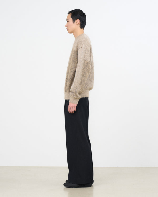 YOKE×Graphpaper Kid Mohair Abstract Jacquard Sweater