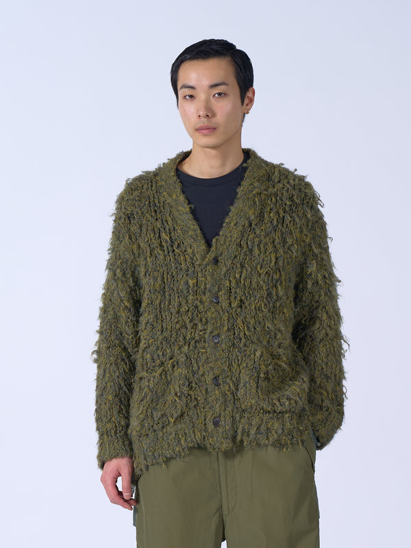 3Color Mix Mohair Cardigan