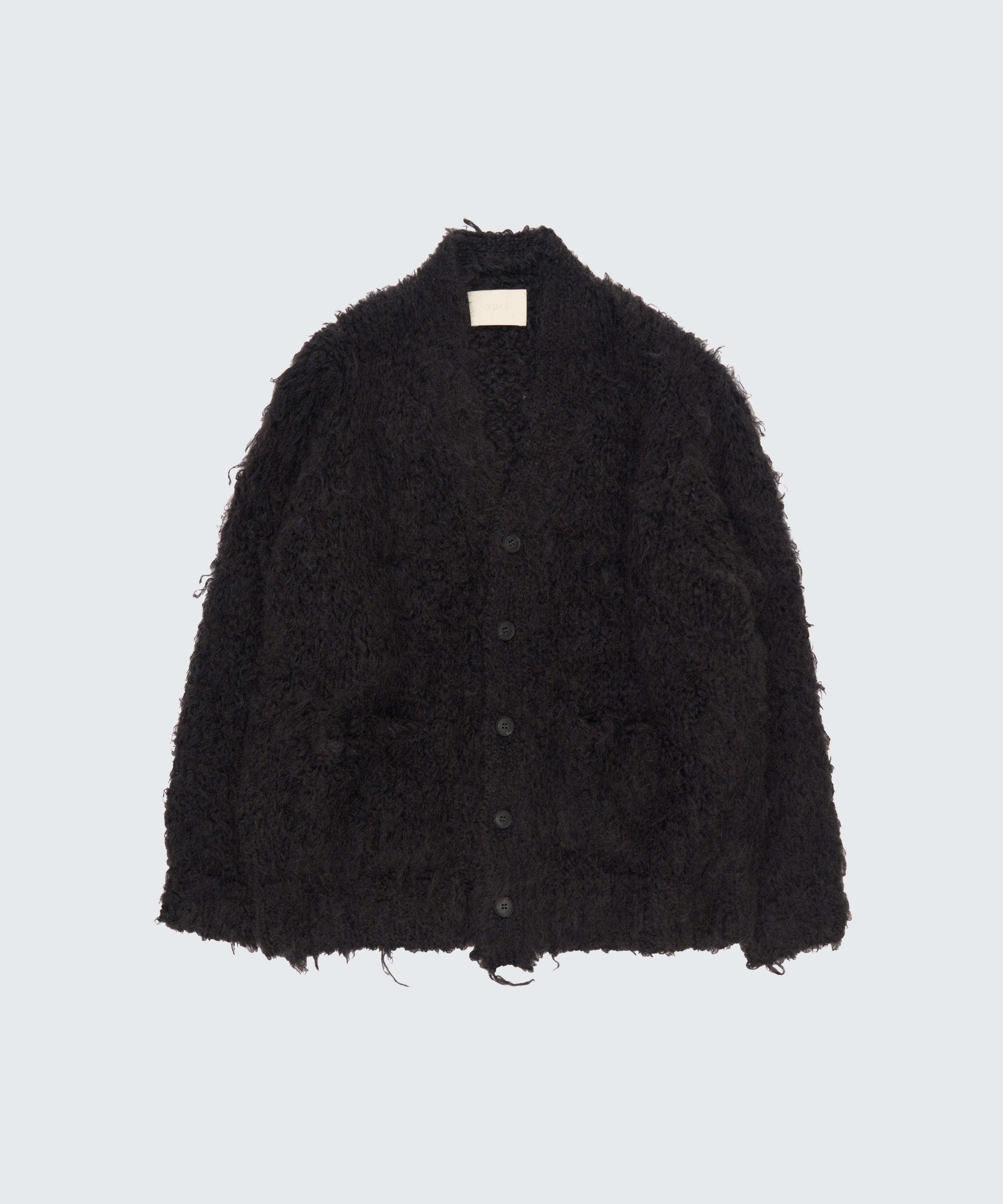 【秋物出品中】yoke 22AW モヘア混　カーディガン 3Color Mix Mohair Cardigan | YOKE Official Website