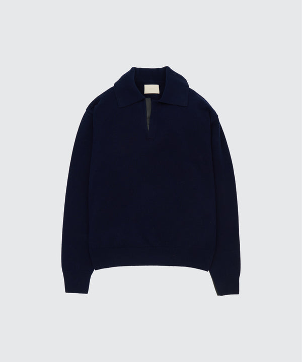 Fine Gauge Wool Skipper Sweater