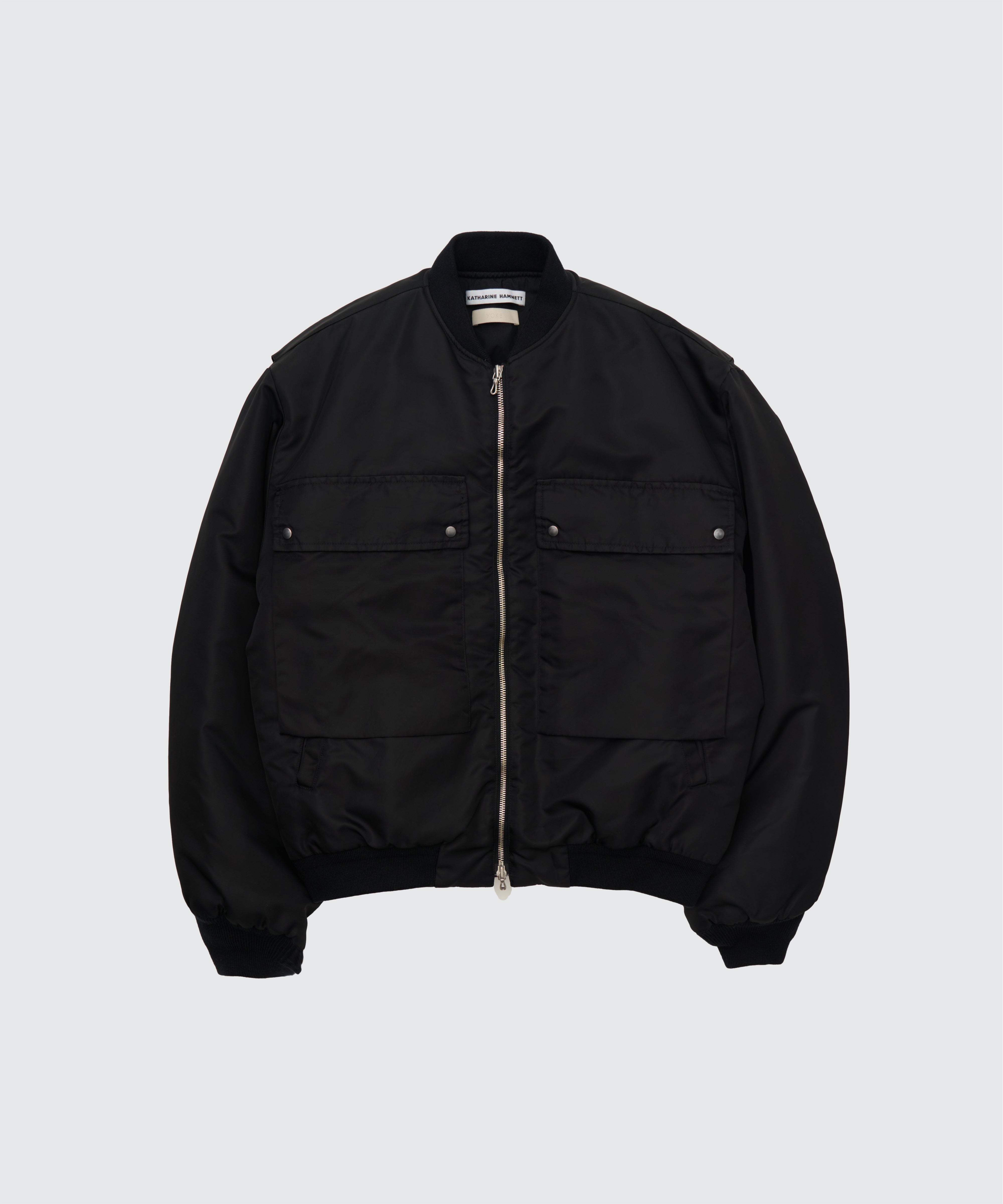 KATHARINE HAMNETT LONDON ショートブルゾン　シルク混 KATHARINE HAMNETT | YOKE