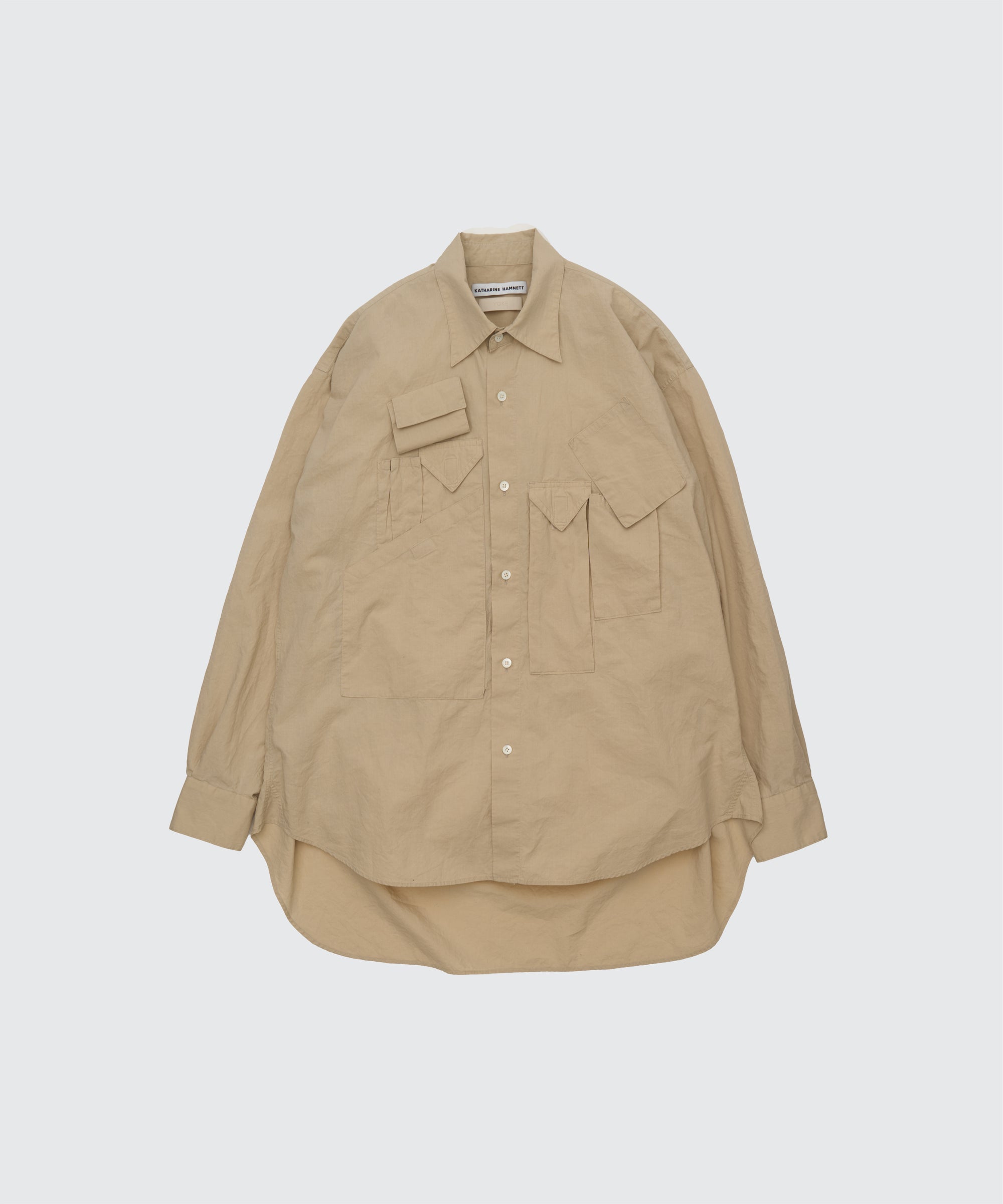 "KATHARINE HAMNETT" Organic Cotton Multi Pocket Shirt
