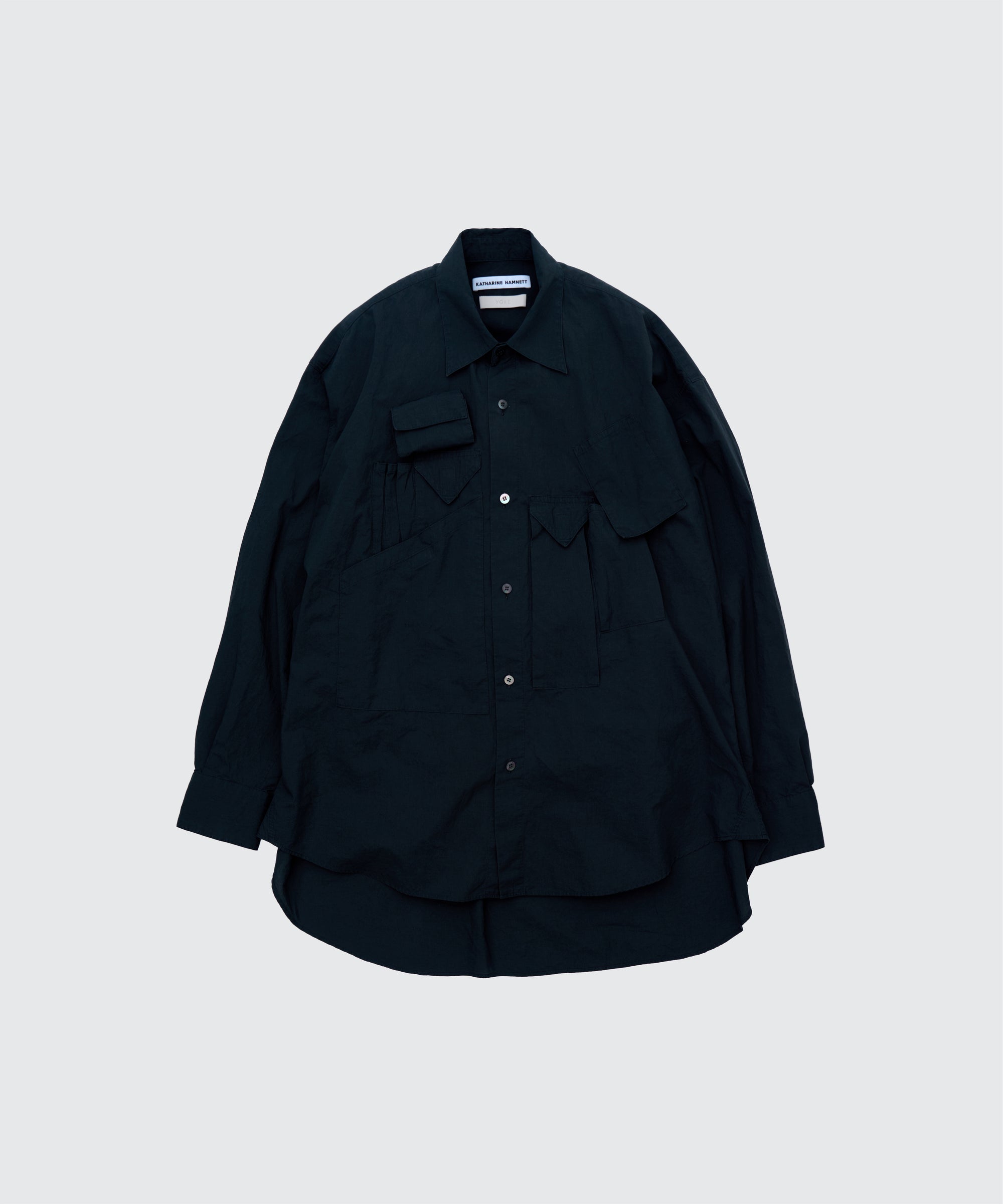 "KATHARINE HAMNETT" Organic Cotton Multi Pocket Shirt