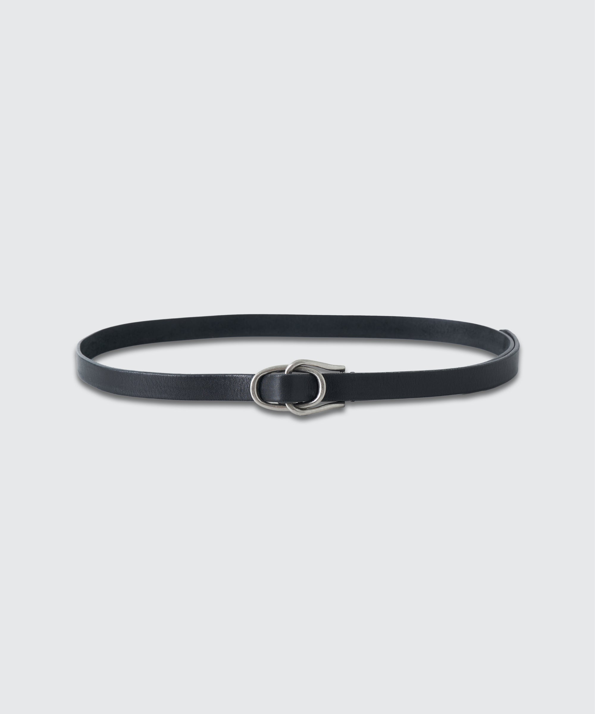 Double Buckle Leather Belt