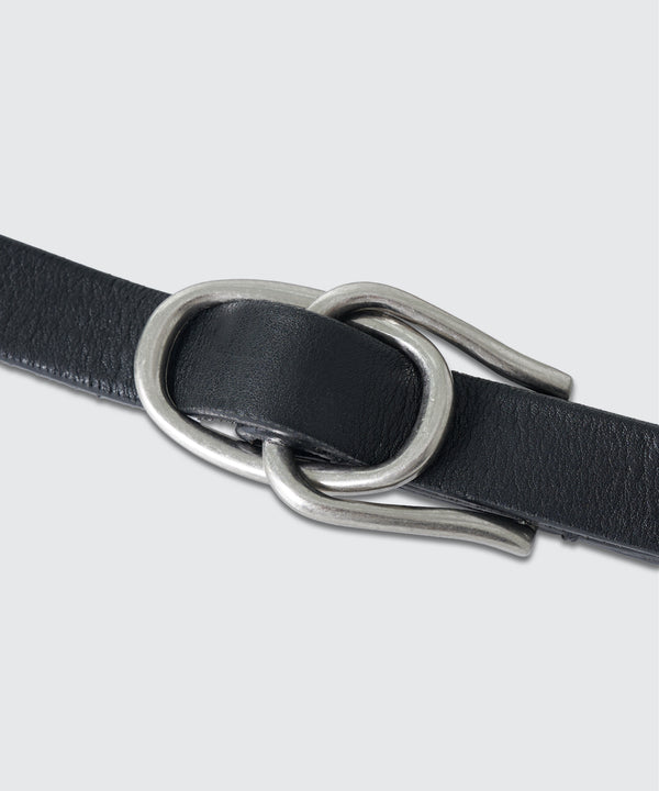 Double Buckle Leather Belt