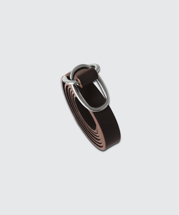 Double Buckle Leather Belt
