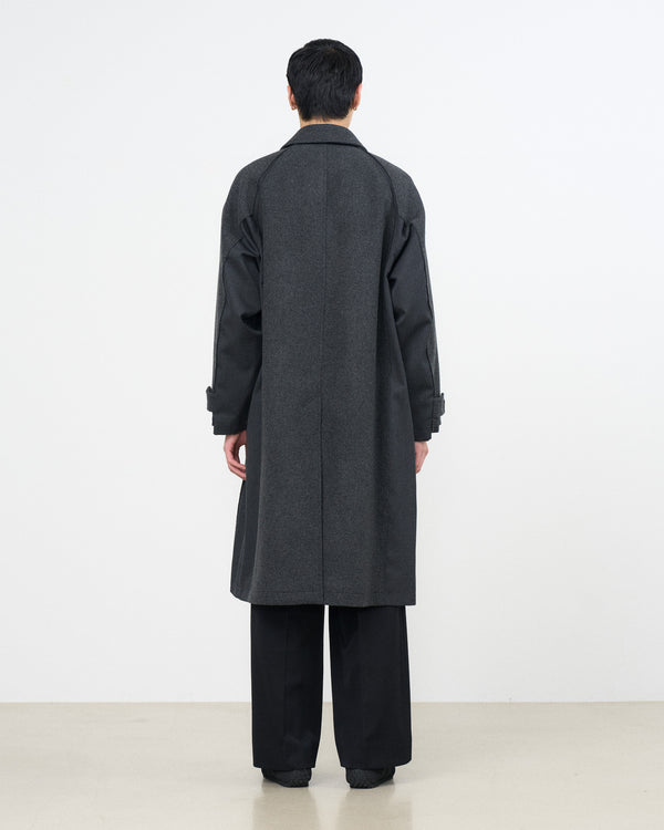YOKE×Graphpaper Melton / gabadine Connected Bal Collar Coat