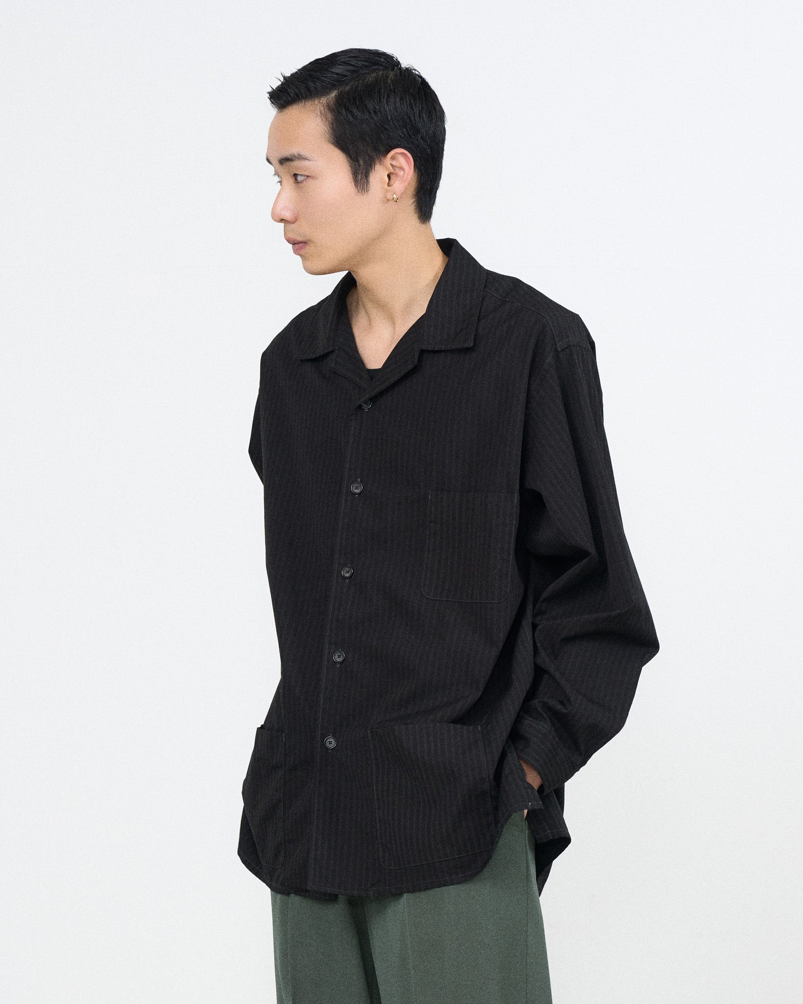 TWILL CHIN WARMER SHIRT JACKET ストライプ 楽天市場】TWILL ツイル シャツジャケット CHIN WARMER SHIRT JACKET