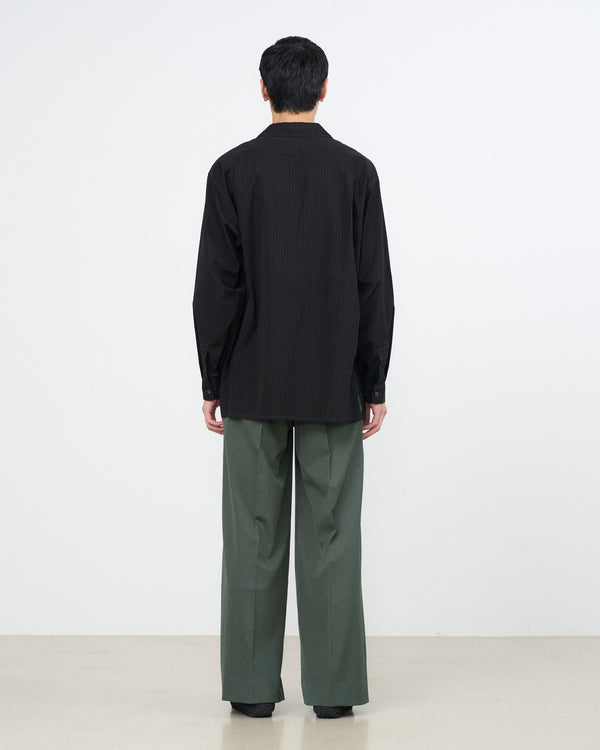 YOKE×Graphpaper Cotton High Count Brood Stripe Shirt Jacket