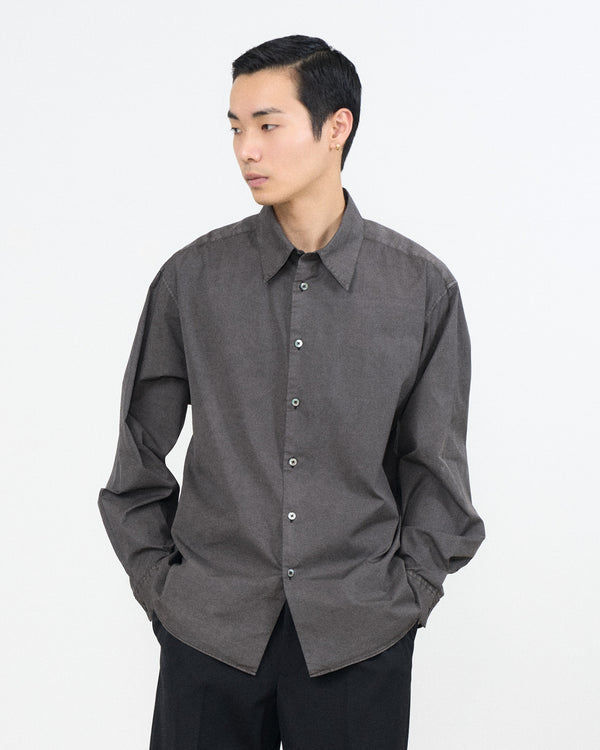 YOKE×Graphpaper Suvin Gold Cotton Poplin Pigment Dyed Regular Collar Shirt