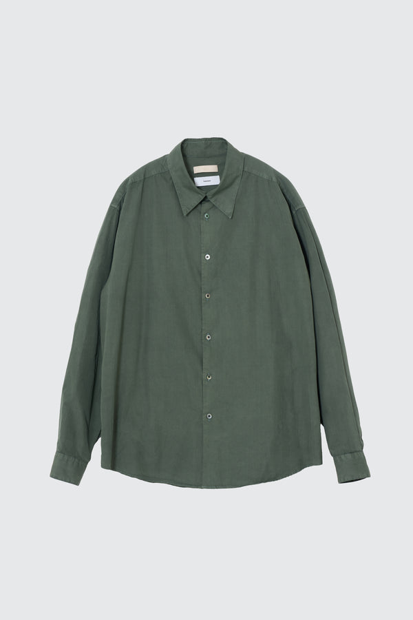 YOKE×Graphpaper Suvin Gold Cotton Poplin Pigment Dyed Regular Collar Shirt