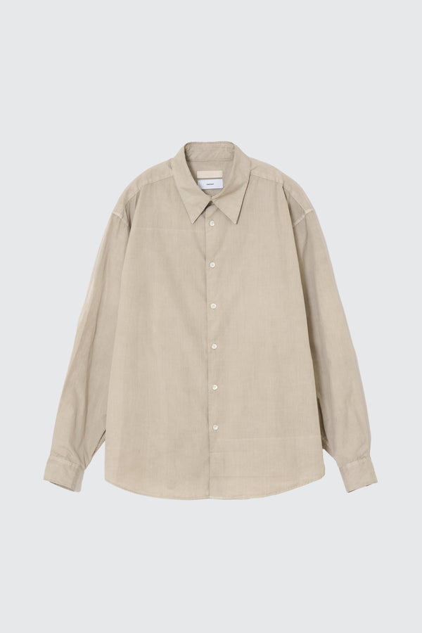 YOKE×Graphpaper Suvin Gold Cotton Poplin Pigment Dyed Regular Collar Shirt