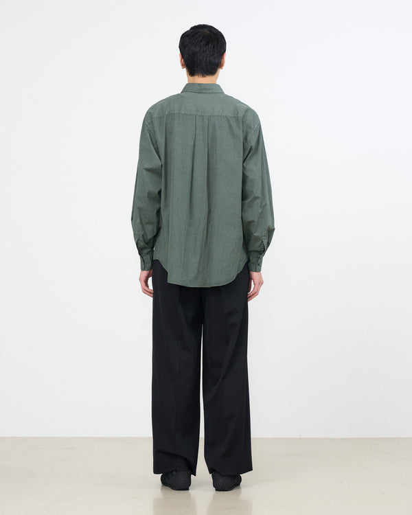 YOKE×Graphpaper Suvin Gold Cotton Poplin Pigment Dyed Regular Collar Shirt