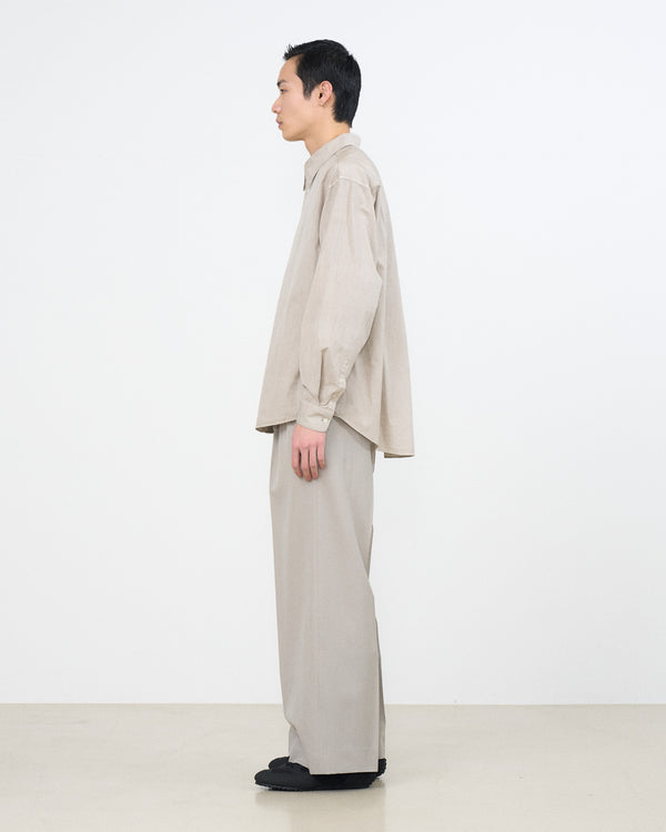 YOKE×Graphpaper Suvin Gold Cotton Poplin Pigment Dyed Regular Collar Shirt