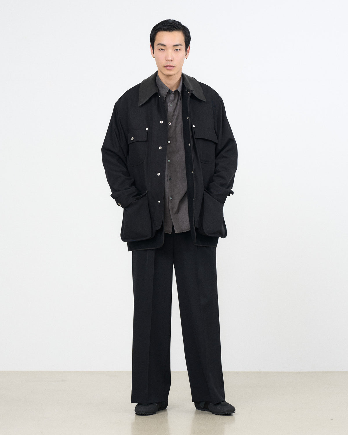 YOKE×Graphpaper Techno Wool Nylon Gabadine Coverall Jacket