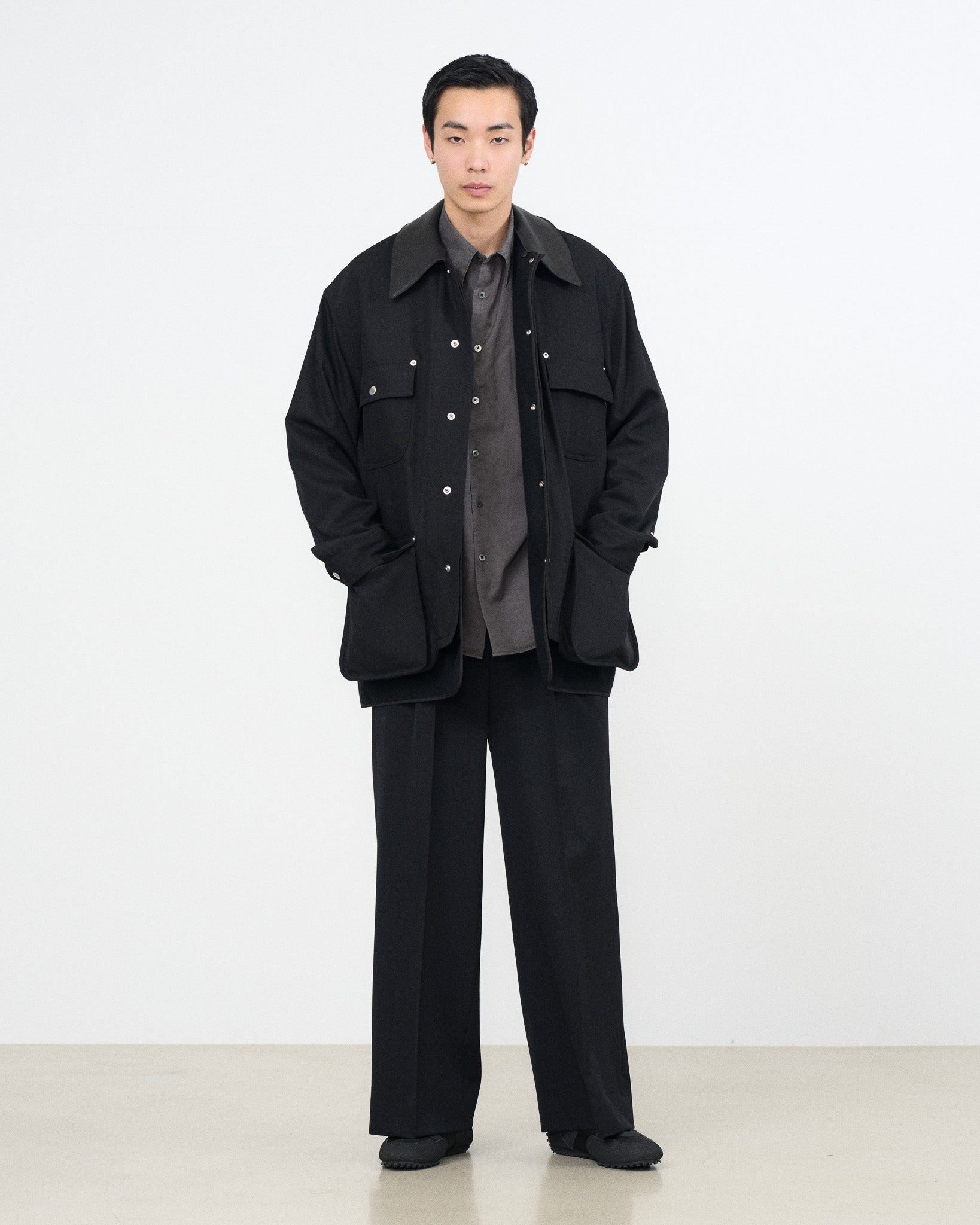 YOKE×Graphpaper Techno Wool Nylon Gabadine Coverall Jacket