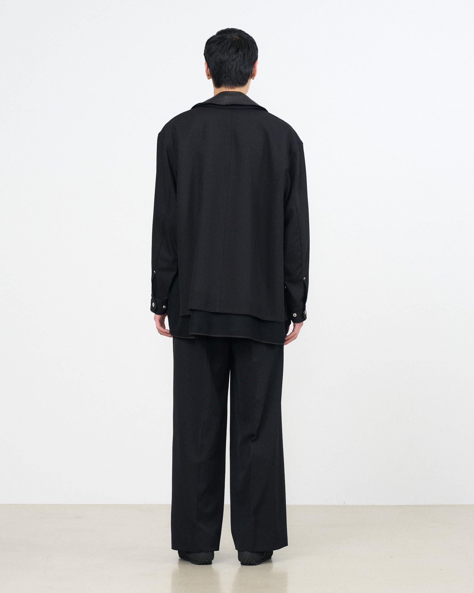Wool Nylon Gabardine Coverall Jacket | YOKE Official Website