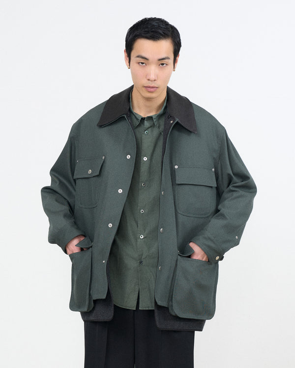 YOKE×Graphpaper Techno Wool Nylon Gabadine Coverall Jacket