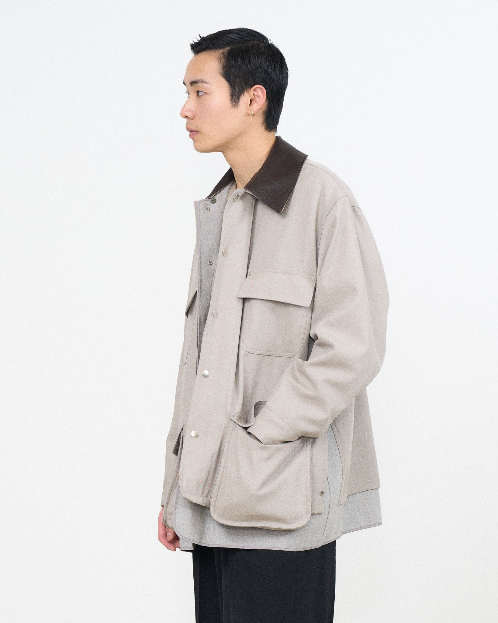ジャケット・アウター yoke dyed loose coverall Wool Nylon Gabardine Coverall Jacket | YOKE Official Website