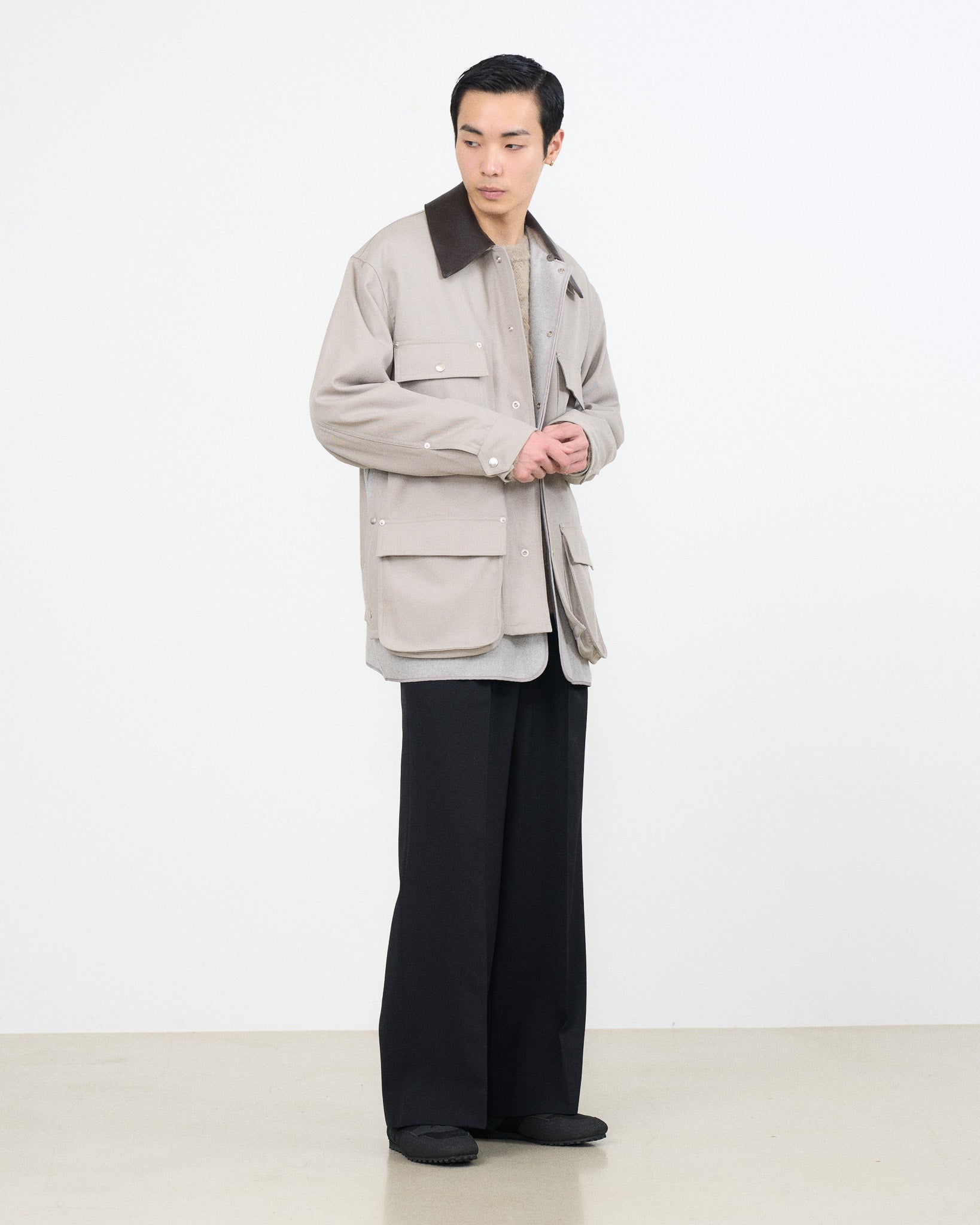 YOKE×Graphpaper Techno Wool Nylon Gabadine Coverall Jacket