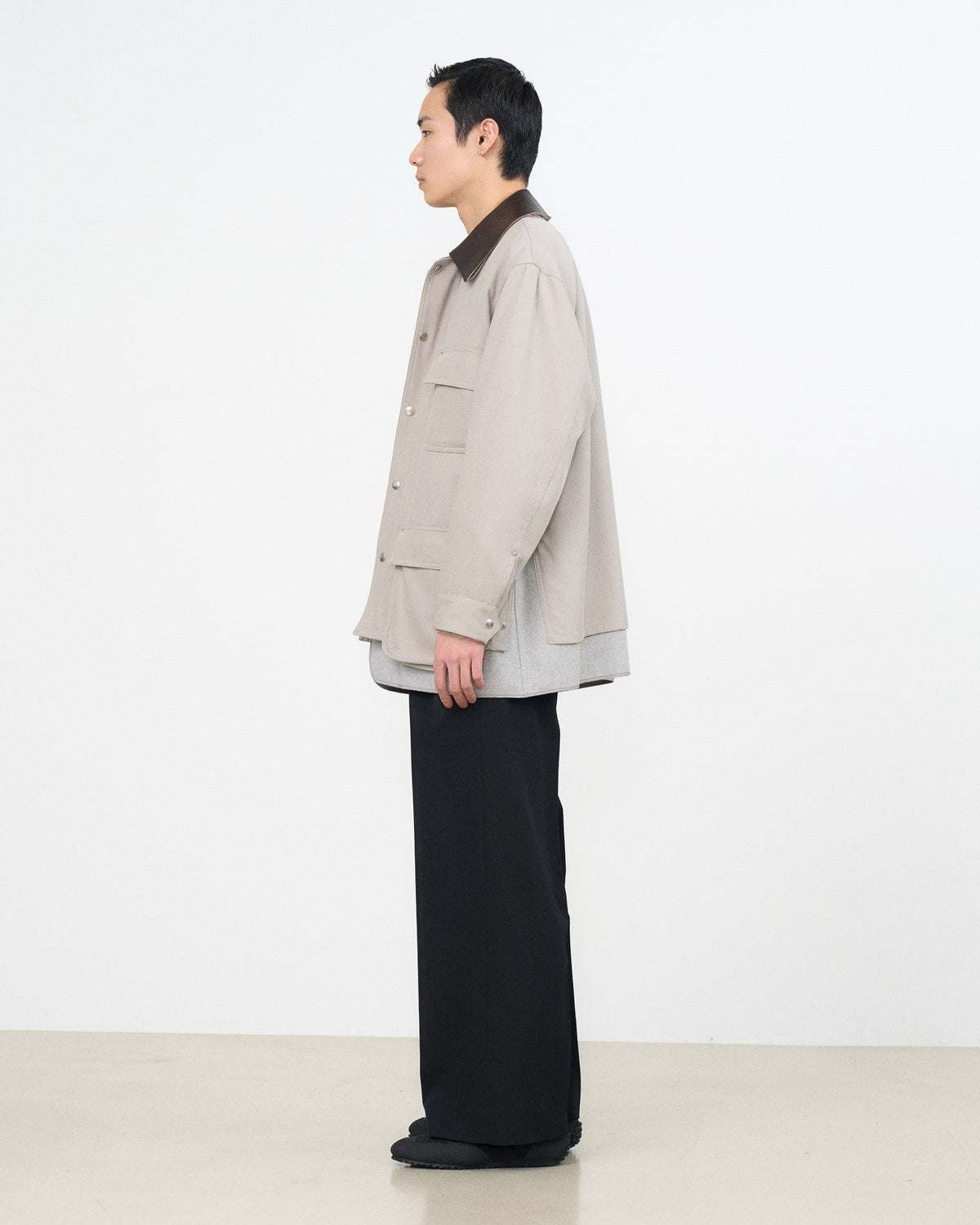 YOKE×Graphpaper Techno Wool Nylon Gabadine Coverall Jacket