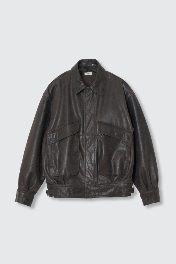 Cow Leather Flight Jacket