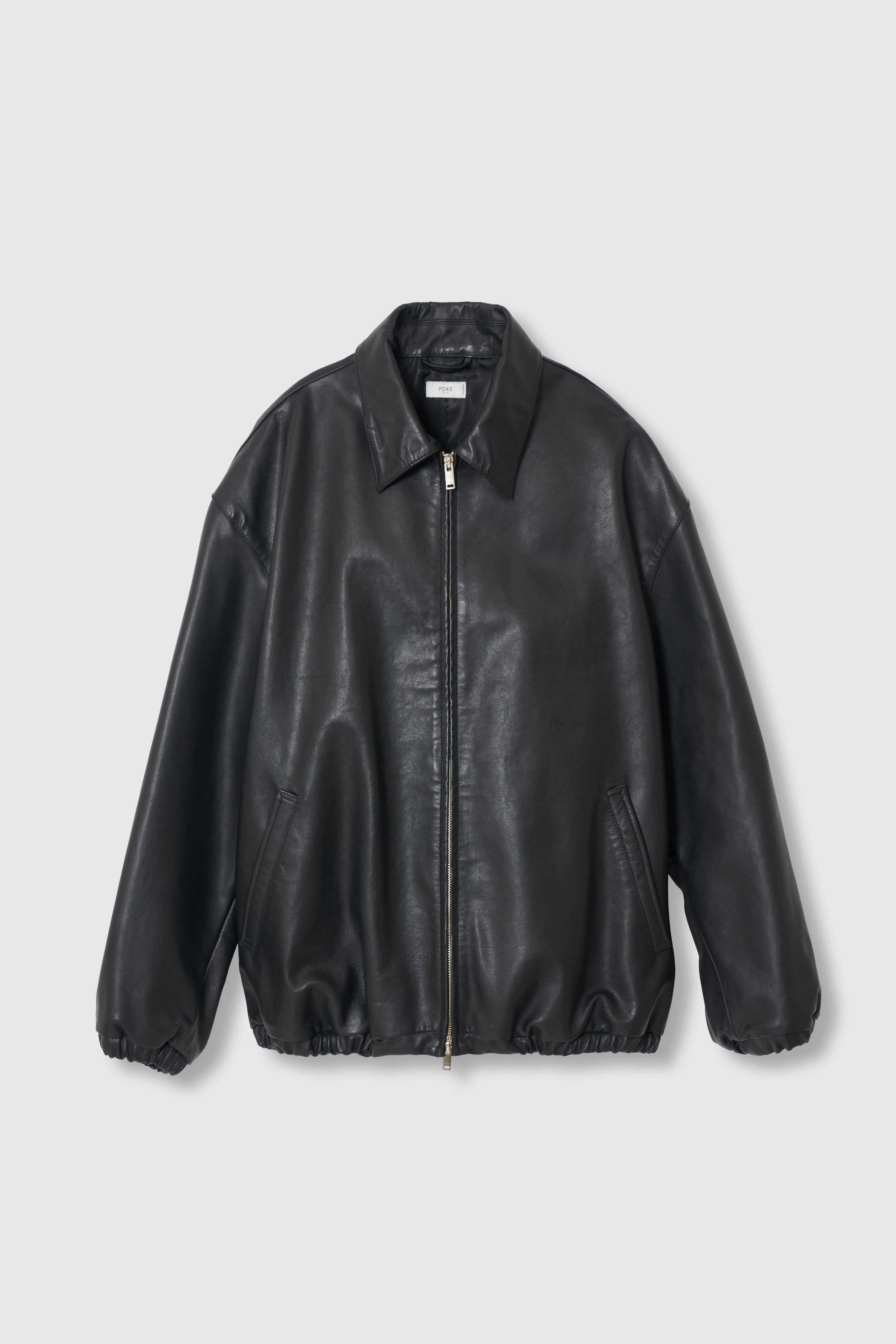 Calf Leather Sports Jacket | YOKE Official Website