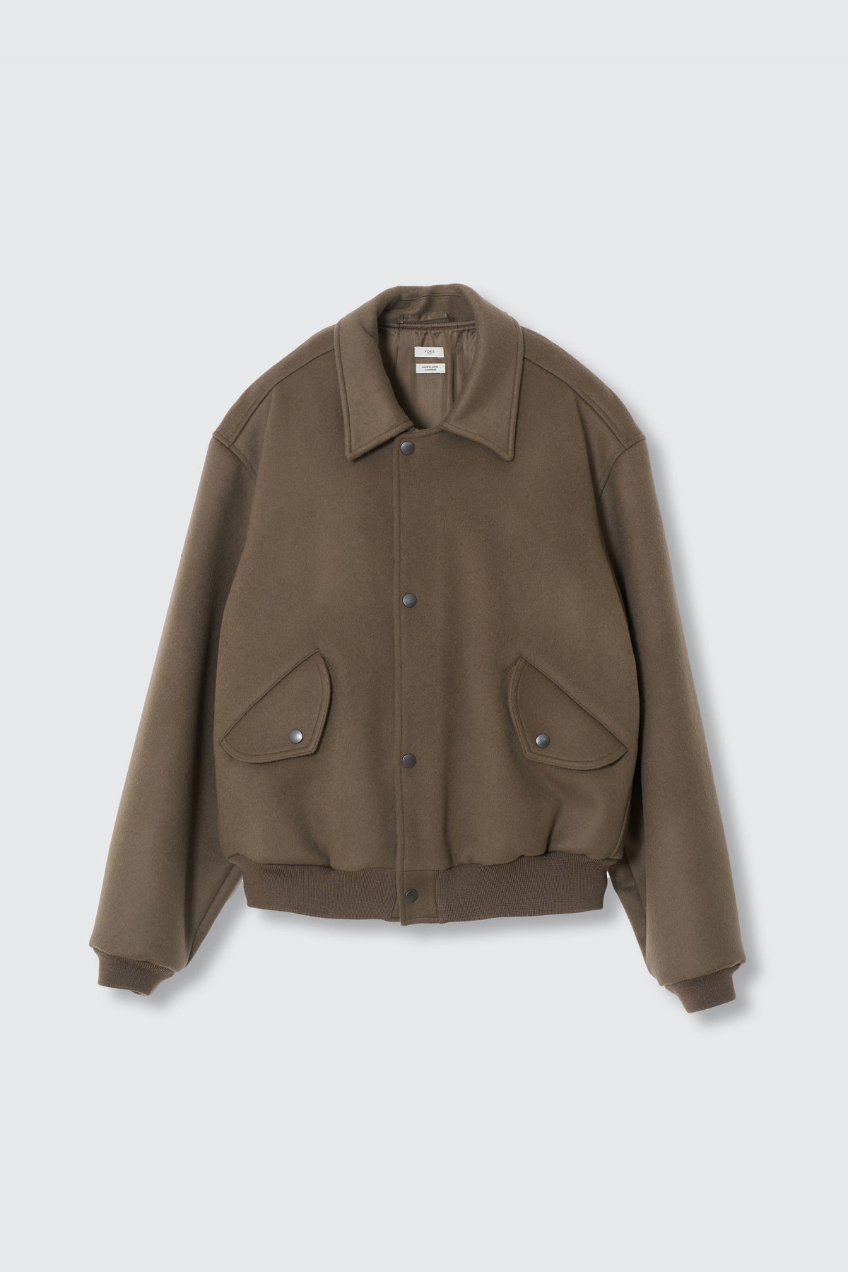 Super160's Wool Beaver Melton Bomber Jacket