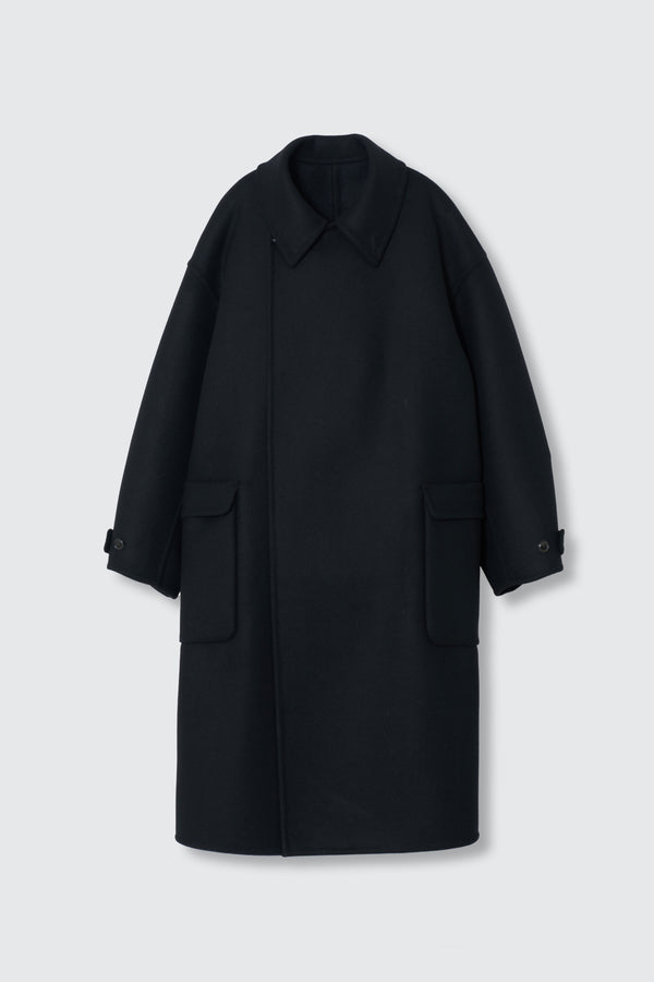 Wool Cashmere Double Breasted Rever Coat