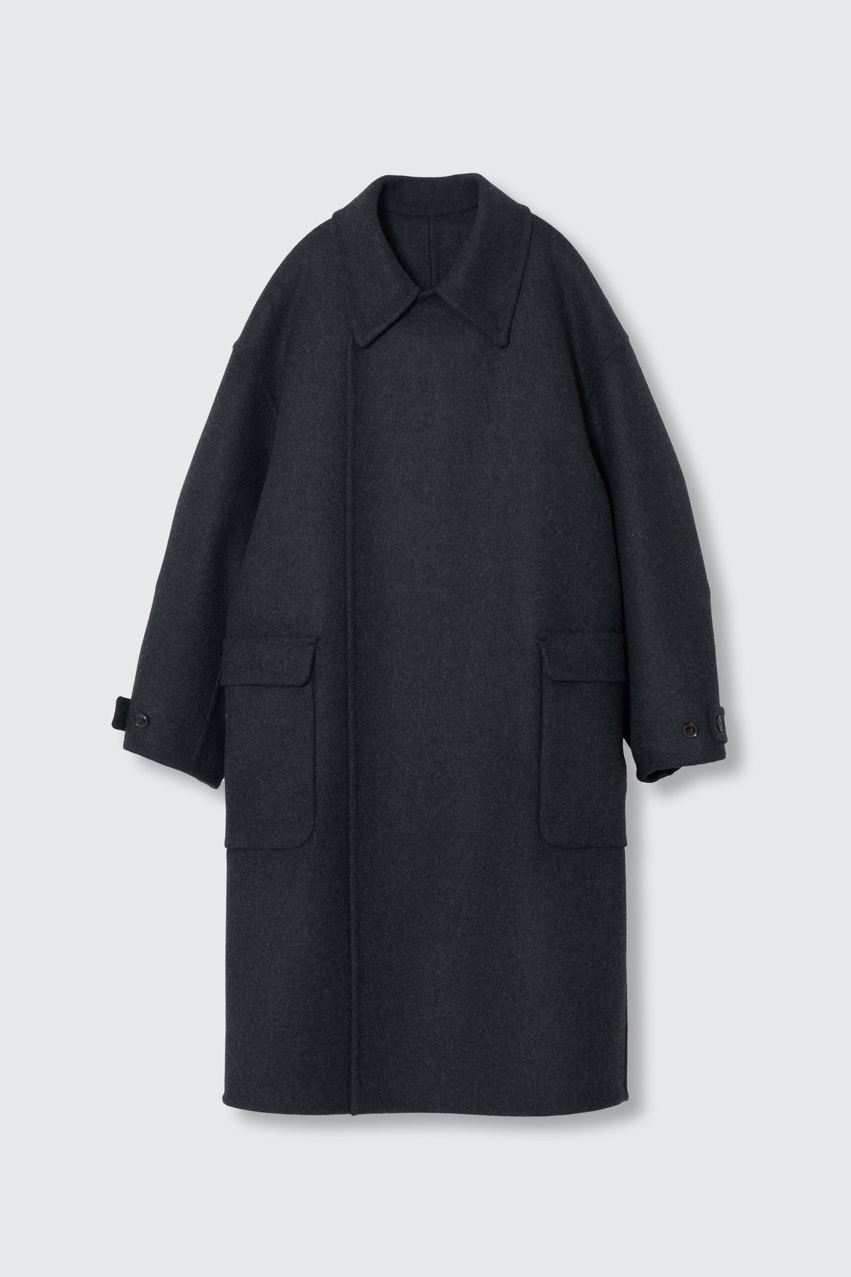 Wool Cashmere Double Breasted Rever Coat
