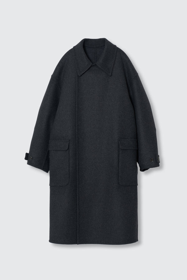 Wool Cashmere Double Breasted Rever Coat