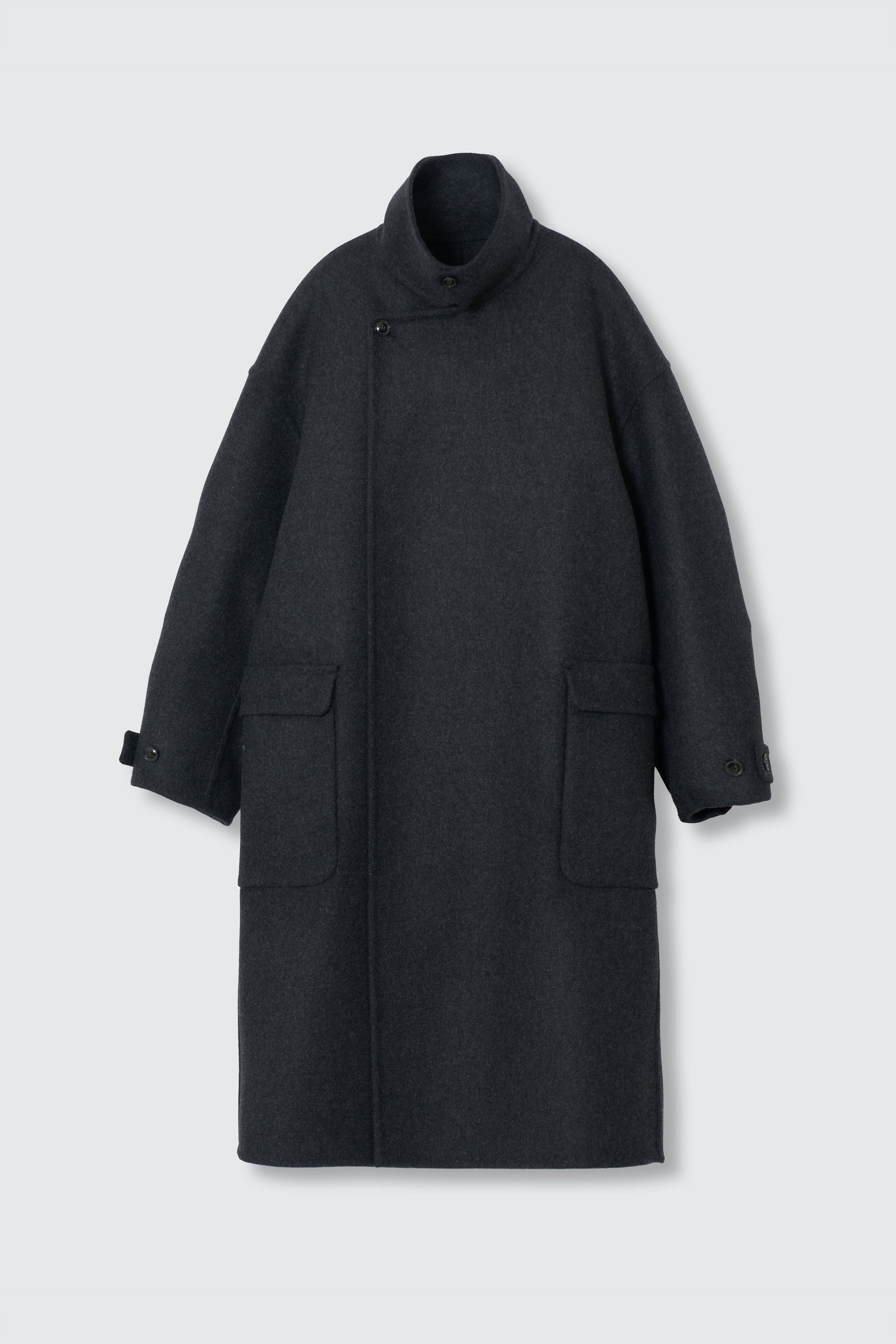 YOKE（ヨーク）Double Breasted Over Coat Wool Cashmere Double Breasted Rever Coat | YOKE Official Website