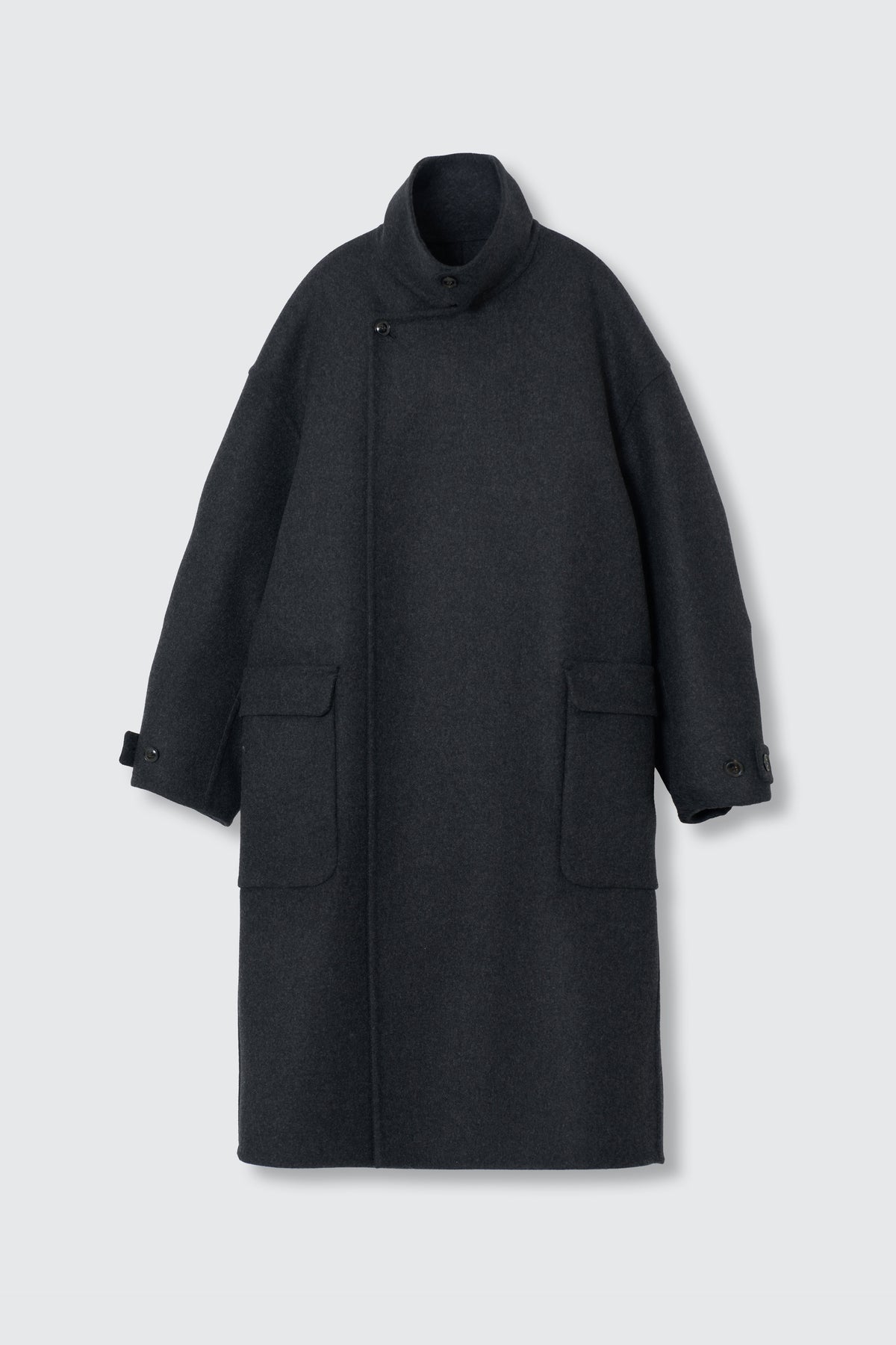 Wool Cashmere Double Breasted Rever Coat