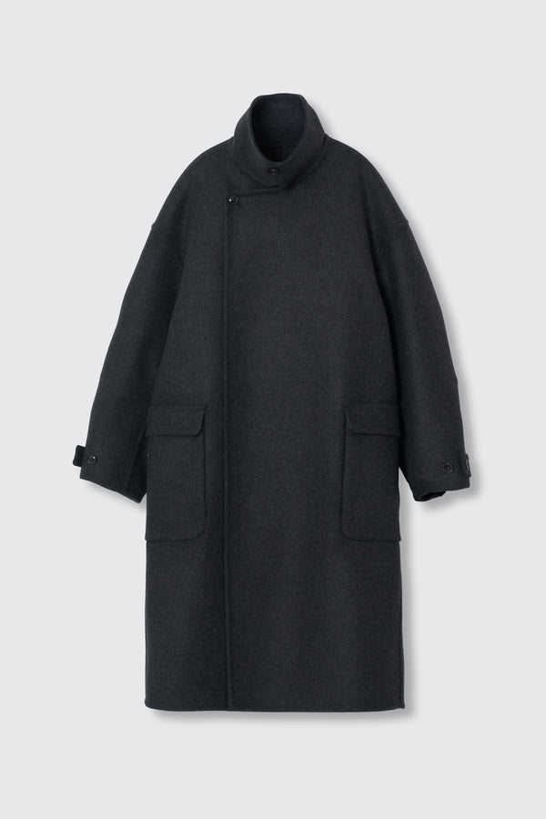 Wool Cashmere Double Breasted Rever Coat