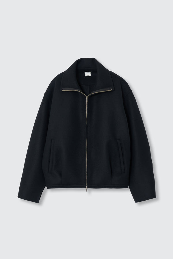 Wool Cashmere Balloon Silhouette Blouson