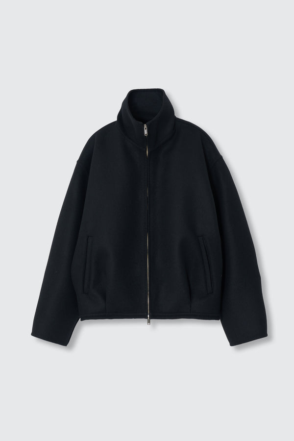 Wool Cashmere Balloon Silhouette Blouson