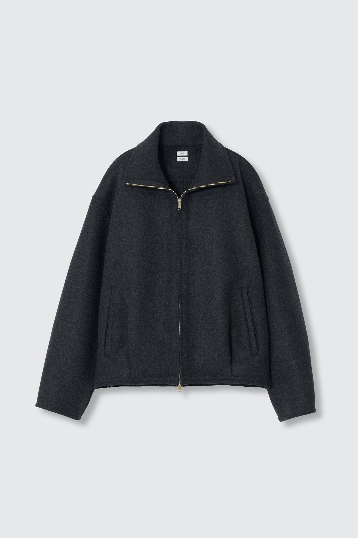 Wool Cashmere Balloon Silhouette Blouson