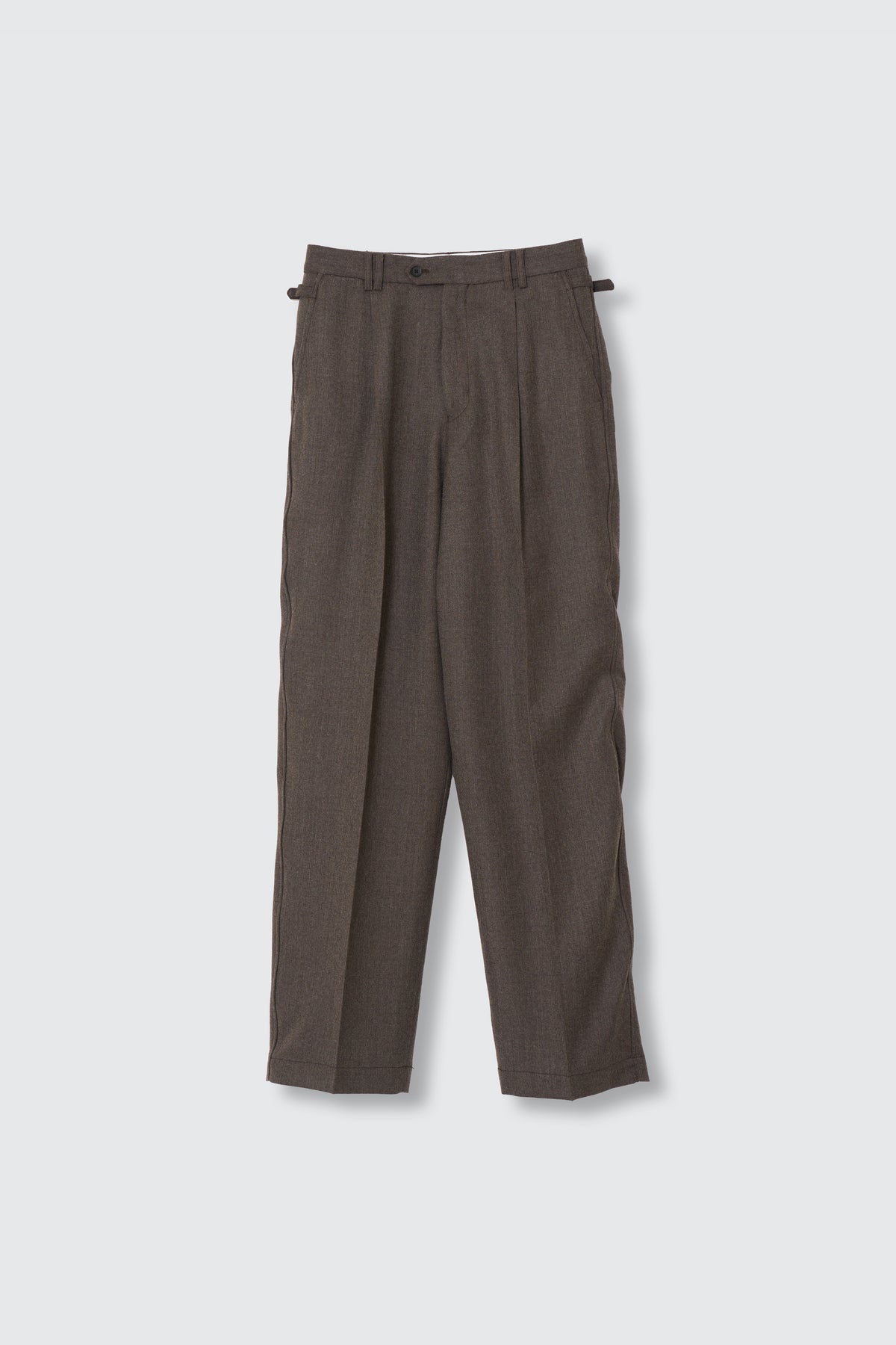 Wool Saxony Sculptural Wired 1Pleated Trousers