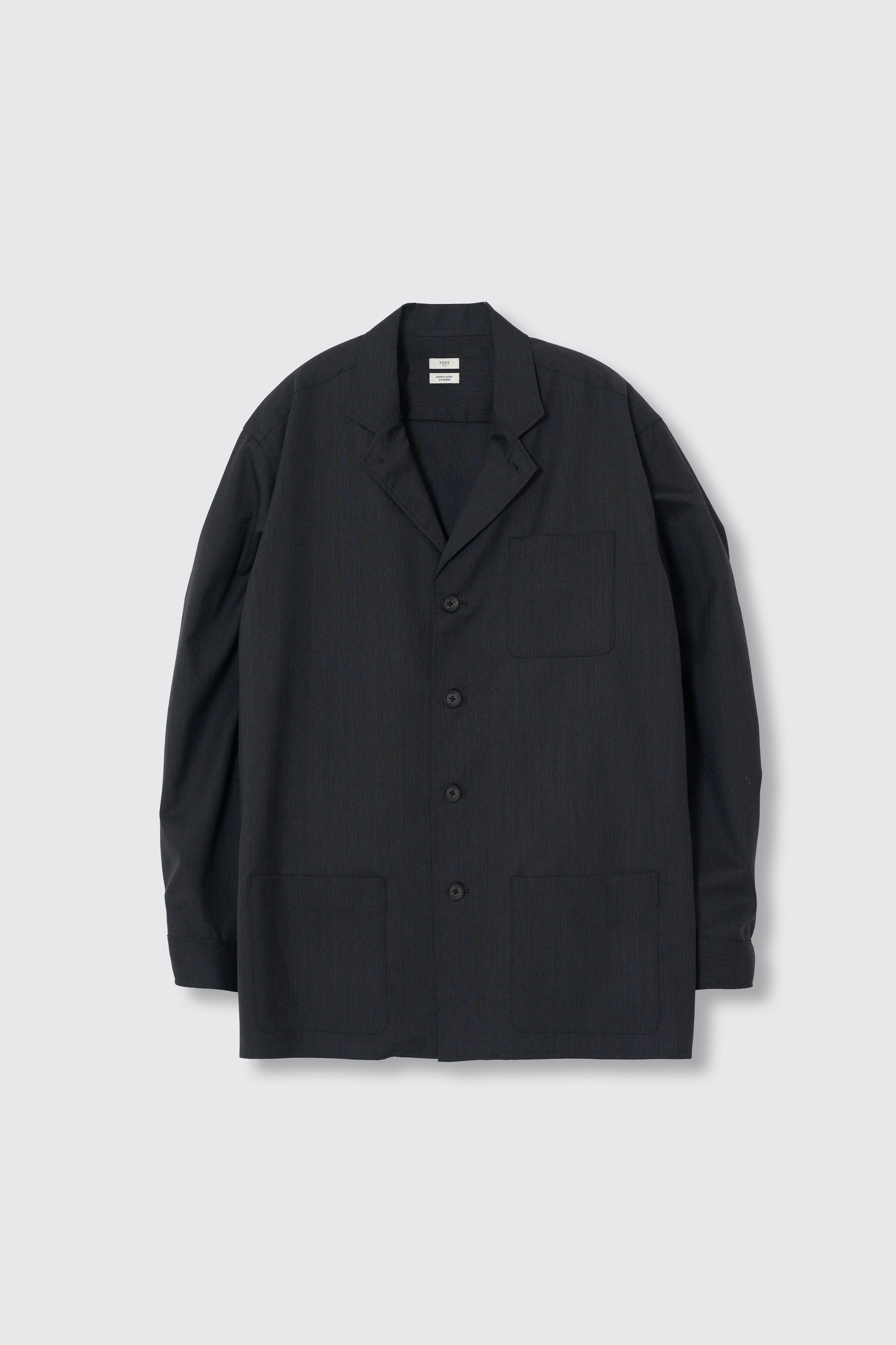Wool Washer Tropical Double Breasted Jacket | YOKE Official Website
