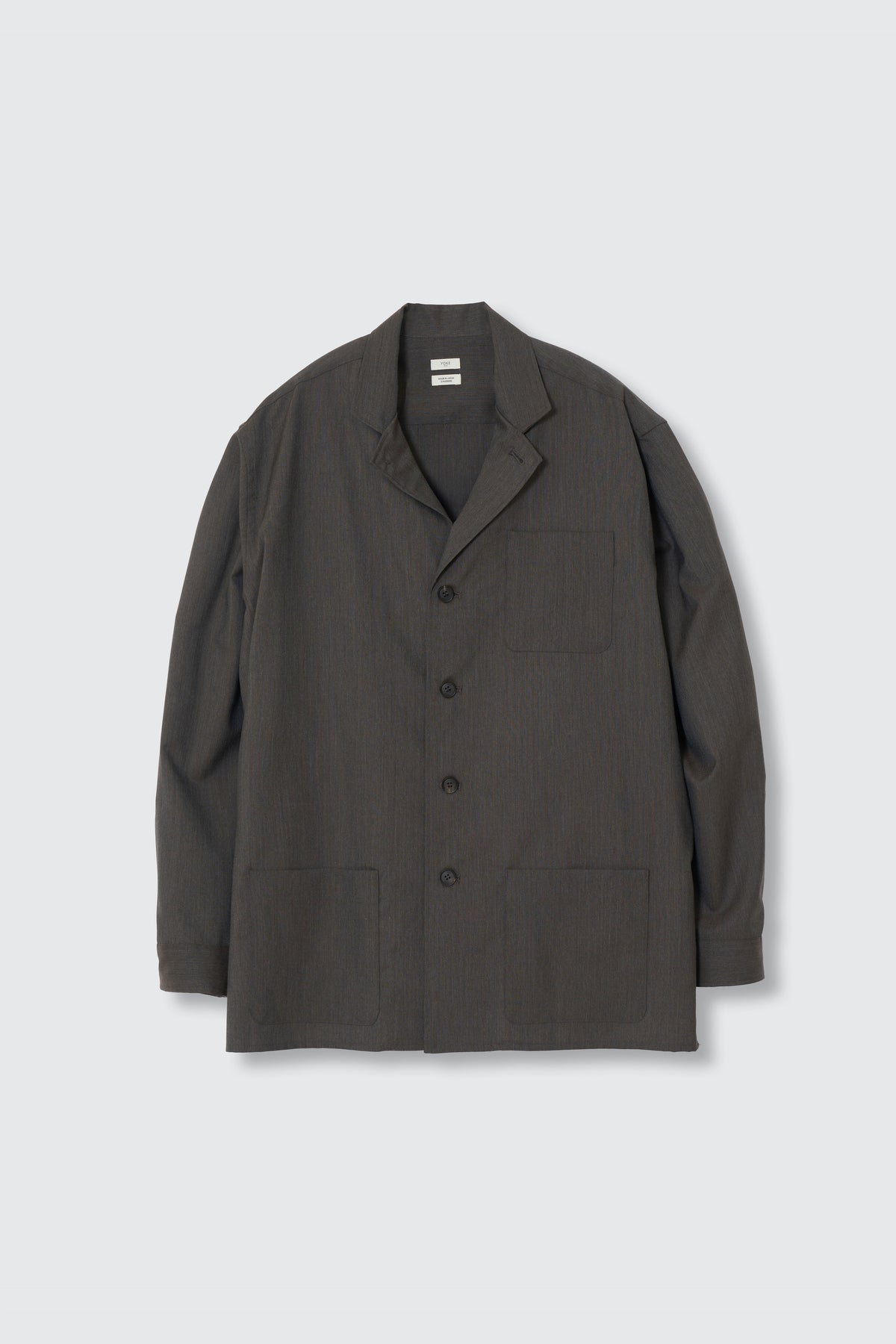 Wool Tropical Shirt Jacket