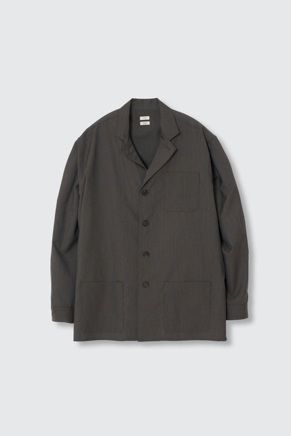 Wool Tropical Shirt Jacket