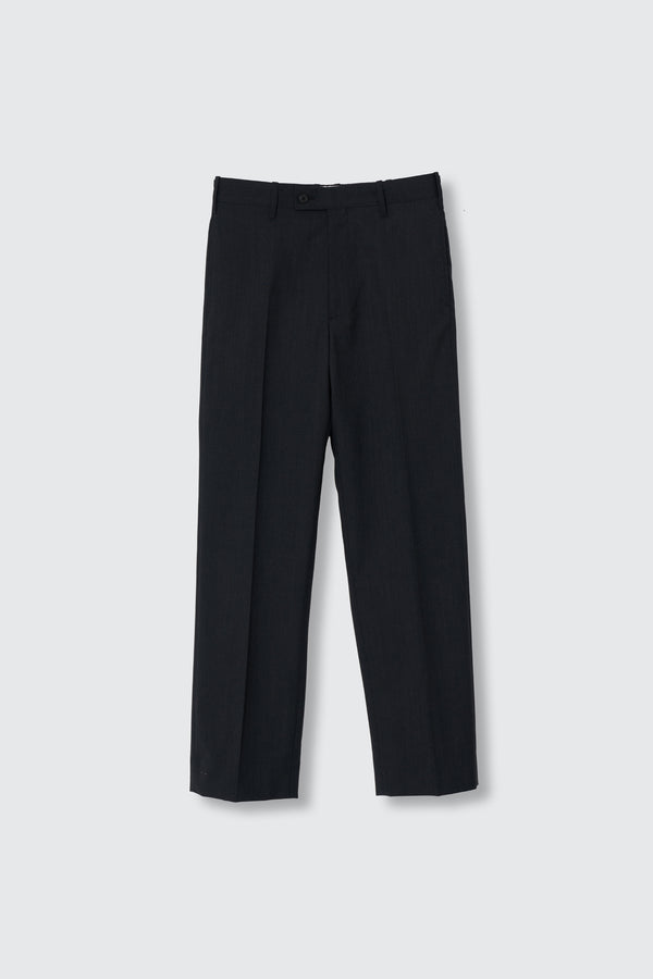 Wool Tropical Straight Trousers