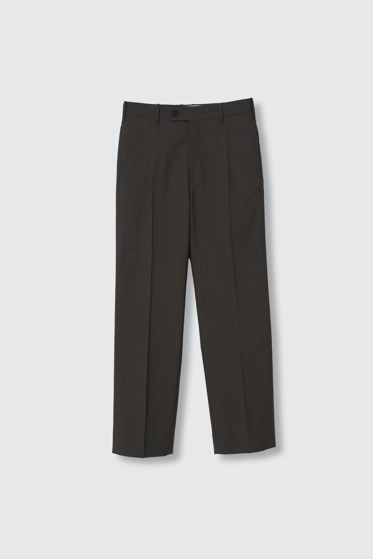 Wool Tropical Straight Trousers