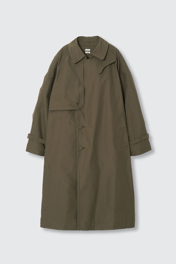 Memory Oxford Sculptural Wired Trench Coat