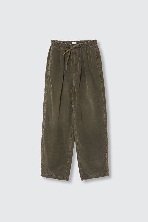 Corduroy 1Pleated Easy Trousers
