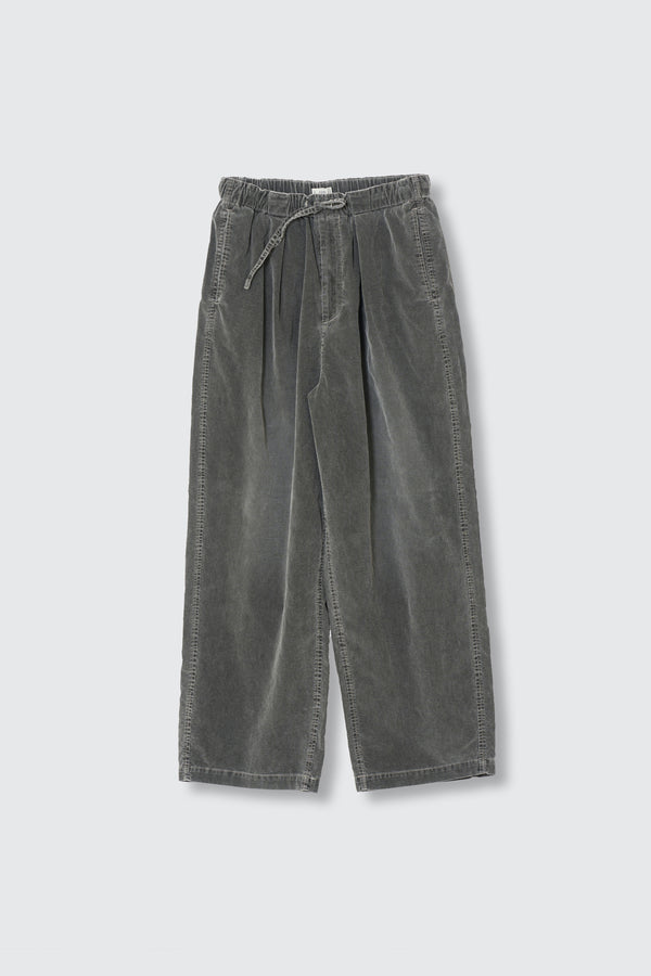 Corduroy 1Pleated Easy Trousers