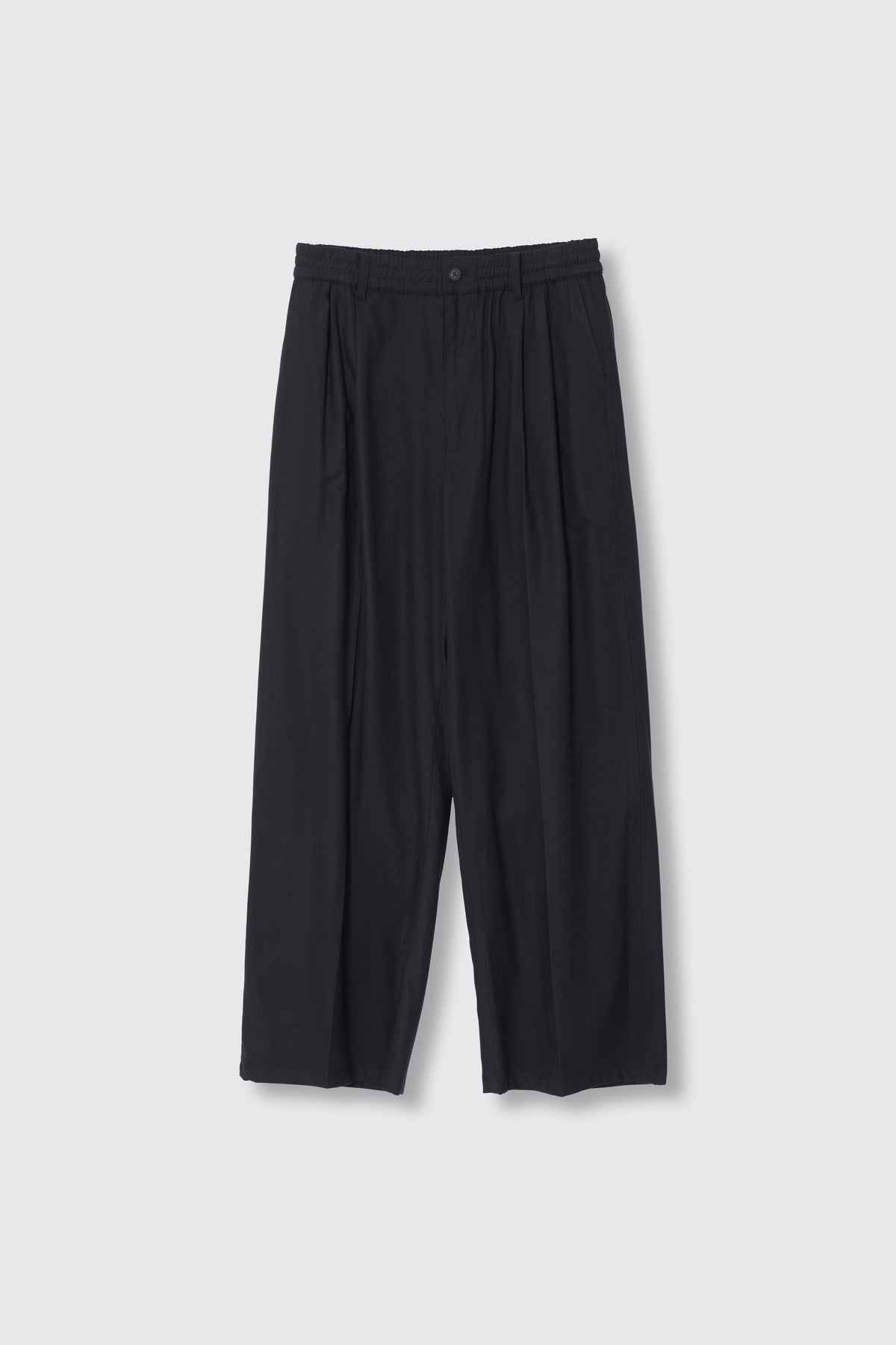 Rayon Polyester Brushed Twill 2Pleated Easy Trousers