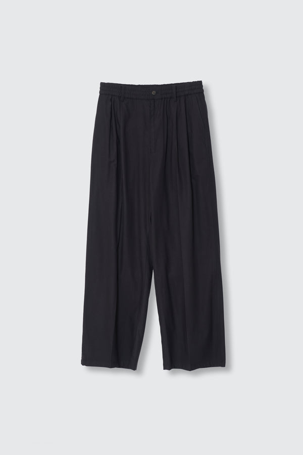 Rayon Polyester Brushed Twill 2Pleated Easy Trousers